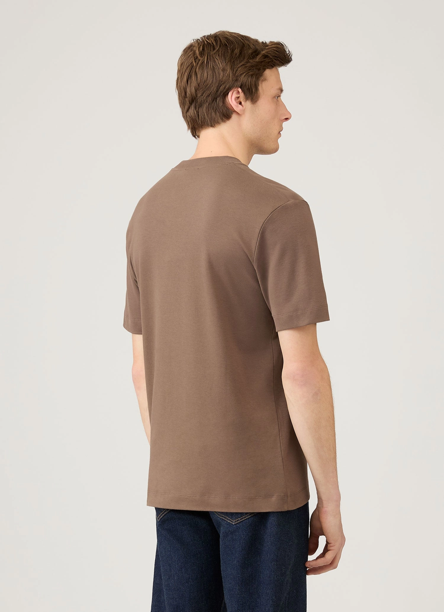 Breathable Form Work Men's Relaxed Fit Heavyweight T-shirt in Bark