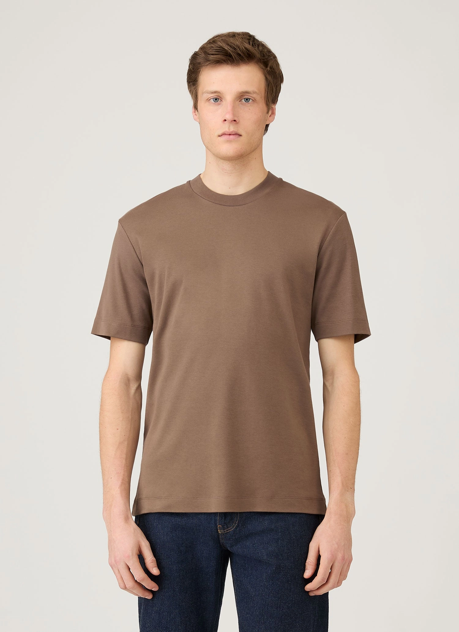 Breathable Form Work Men's Relaxed Fit Heavyweight T-shirt in Bark