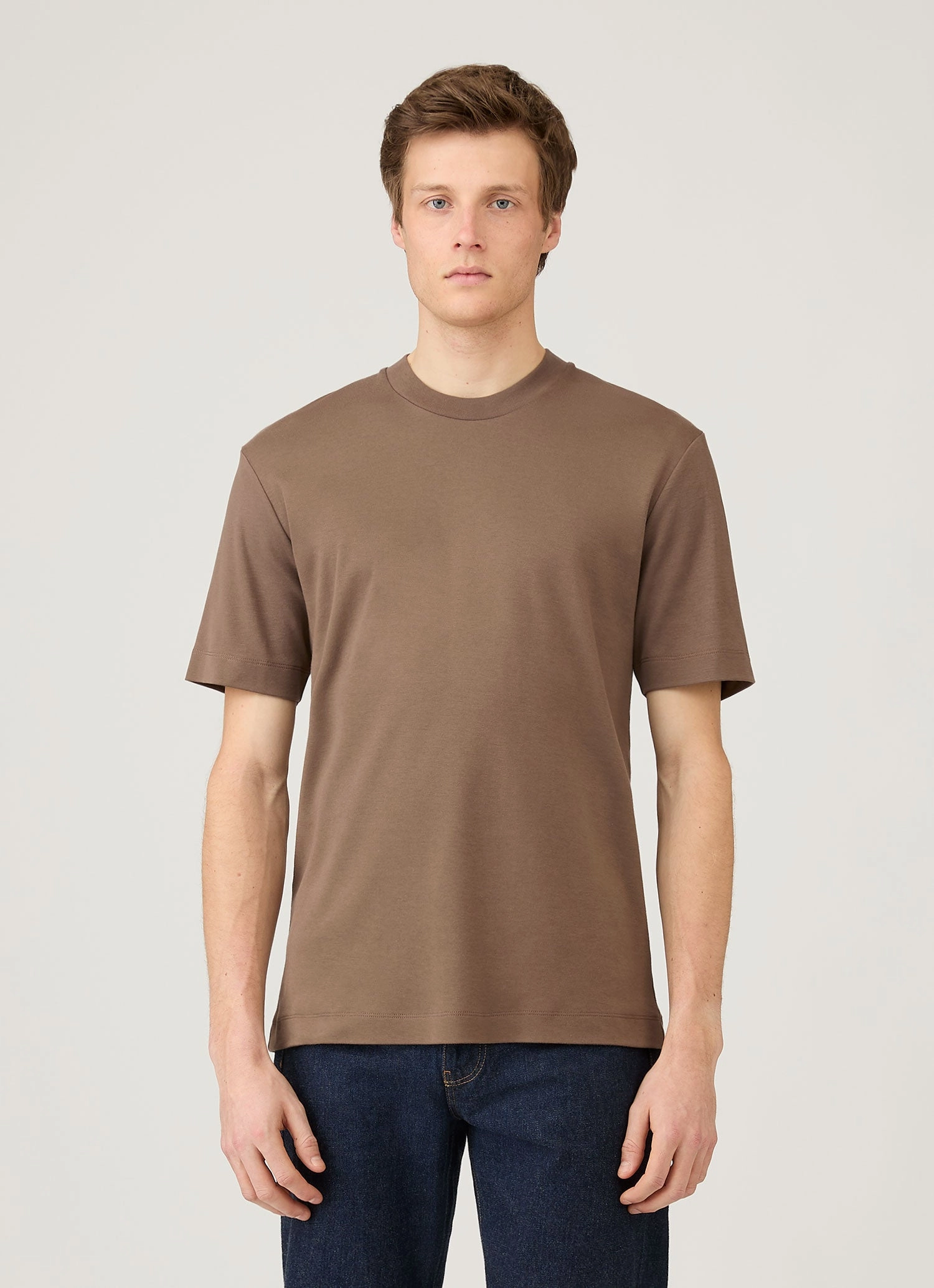 Breathable Form Work Men's Relaxed Fit Heavyweight T-shirt in Bark
