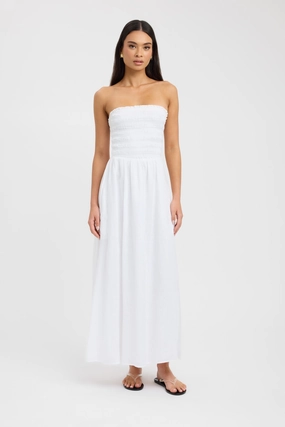 Tahiti Shirred Dress Fall Inspired