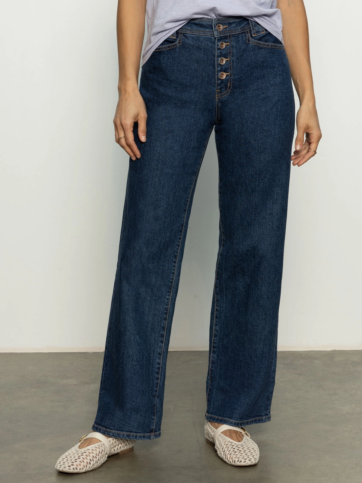 Breathable Luna Cuffed Standard Rise Jeans Solstice