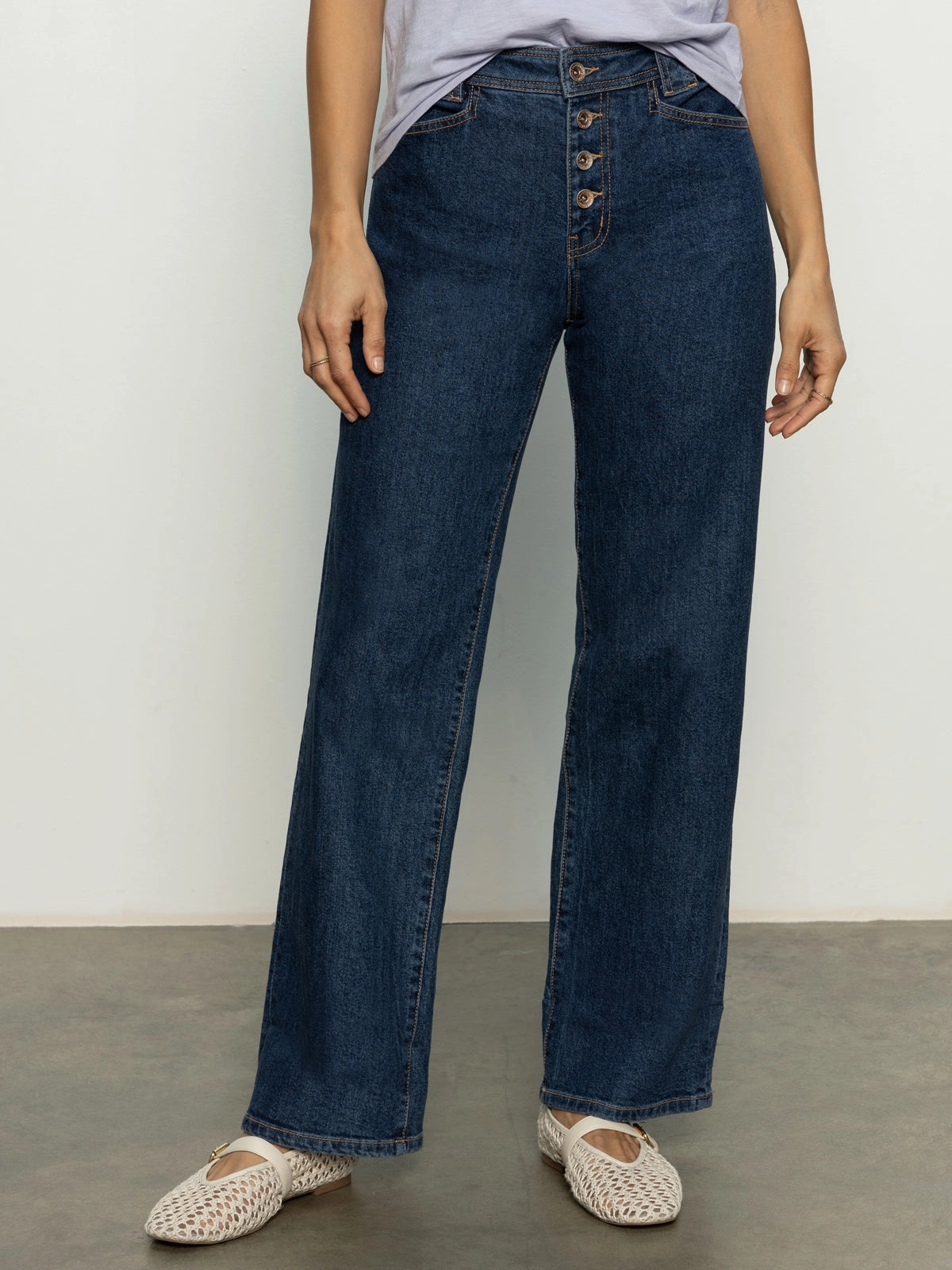 Breathable Luna Cuffed Standard Rise Jeans Solstice