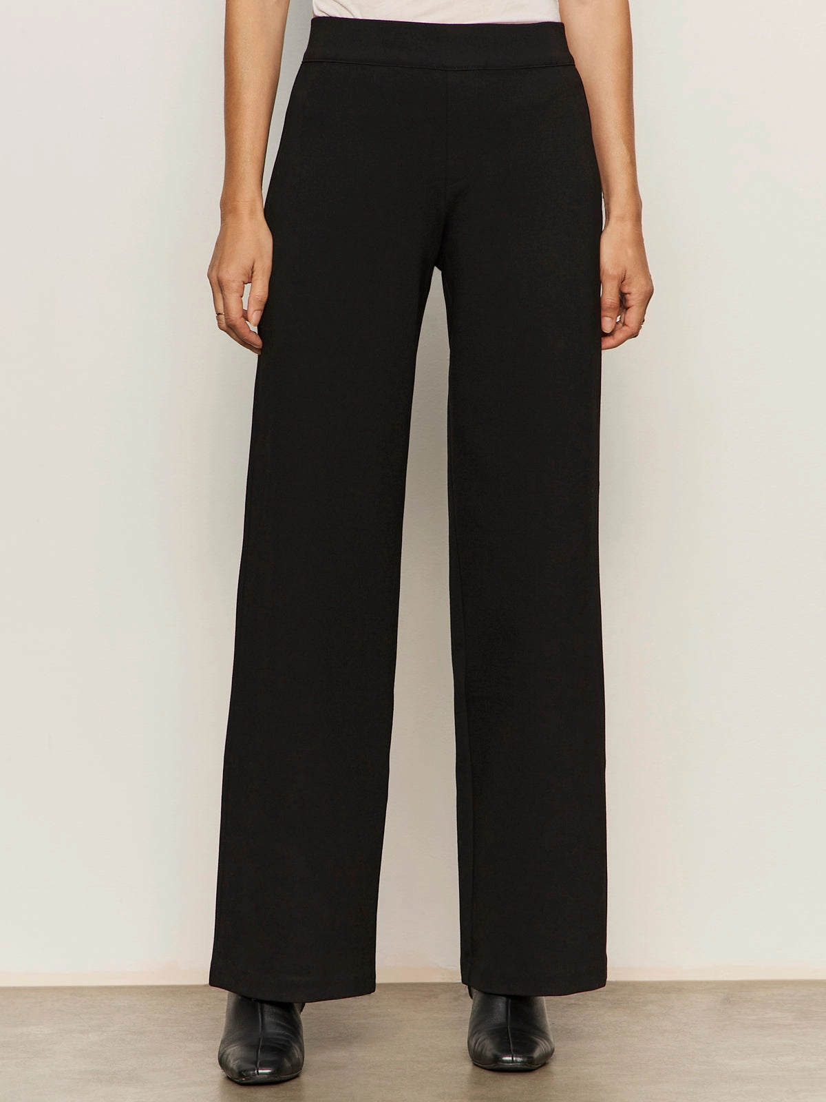 Runway Wide Leg Legging Black Dressy look