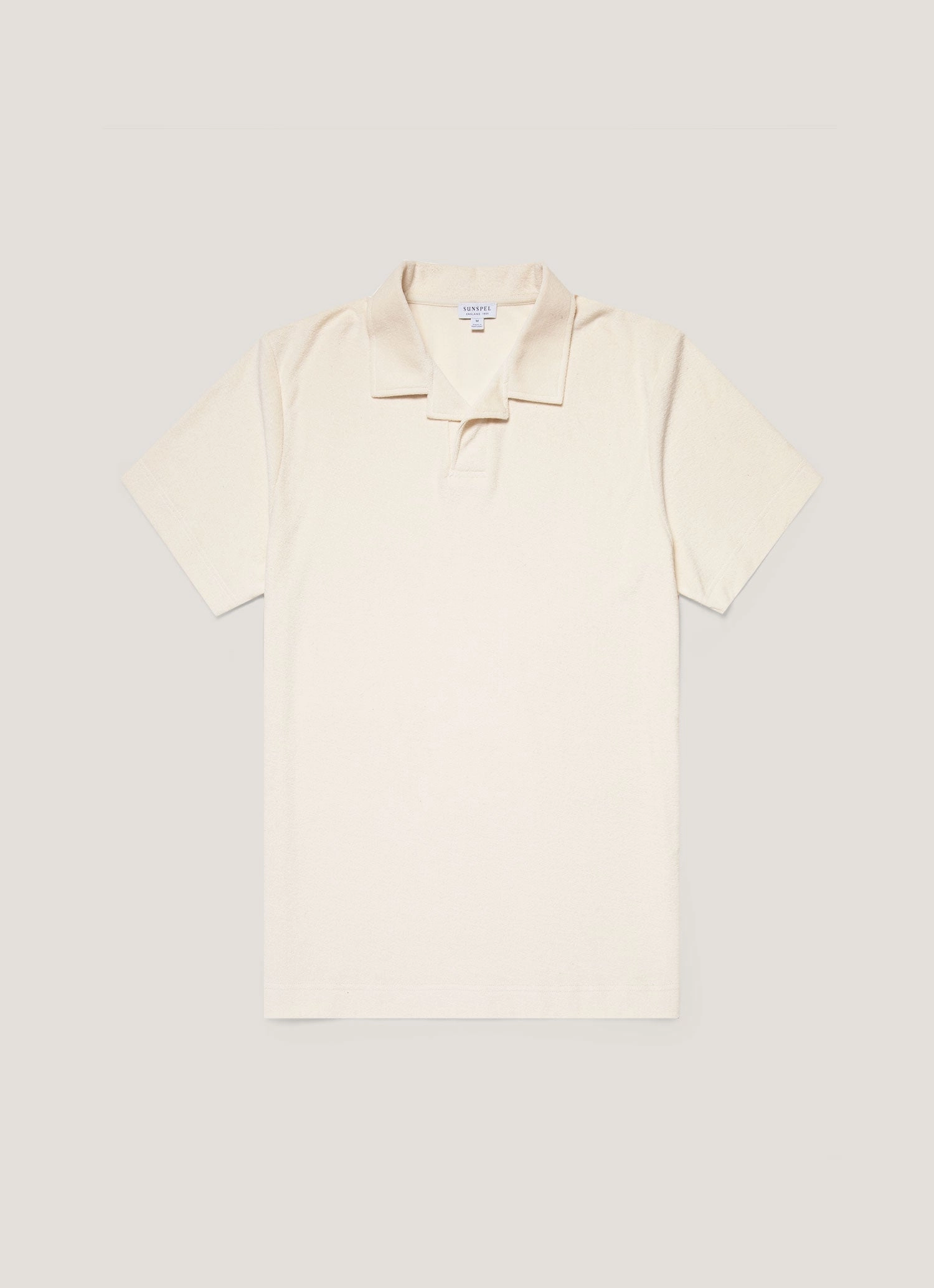 Polished Outfit Men's Undyed Towelling Polo Shirt in Undyed