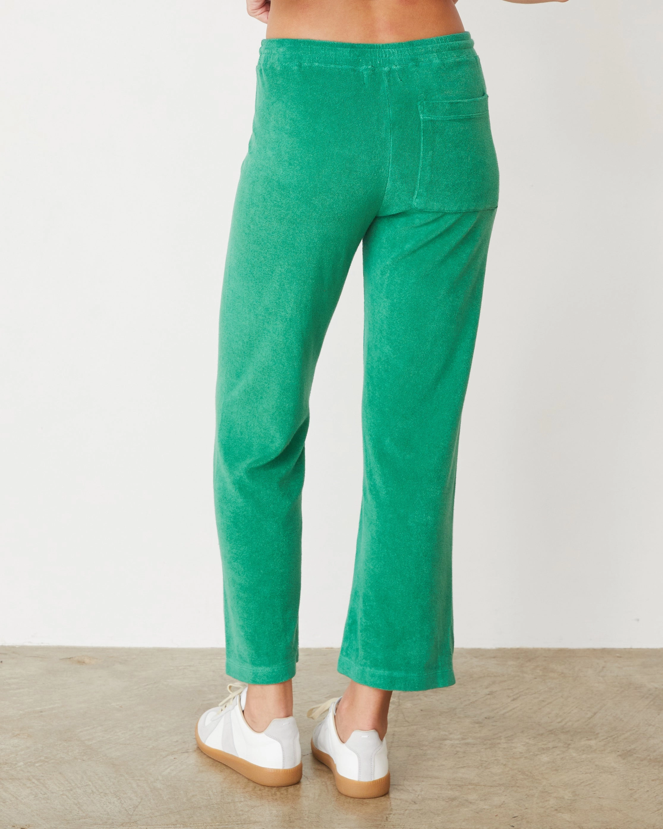 Breathable Terry Cloth Crop Pant
