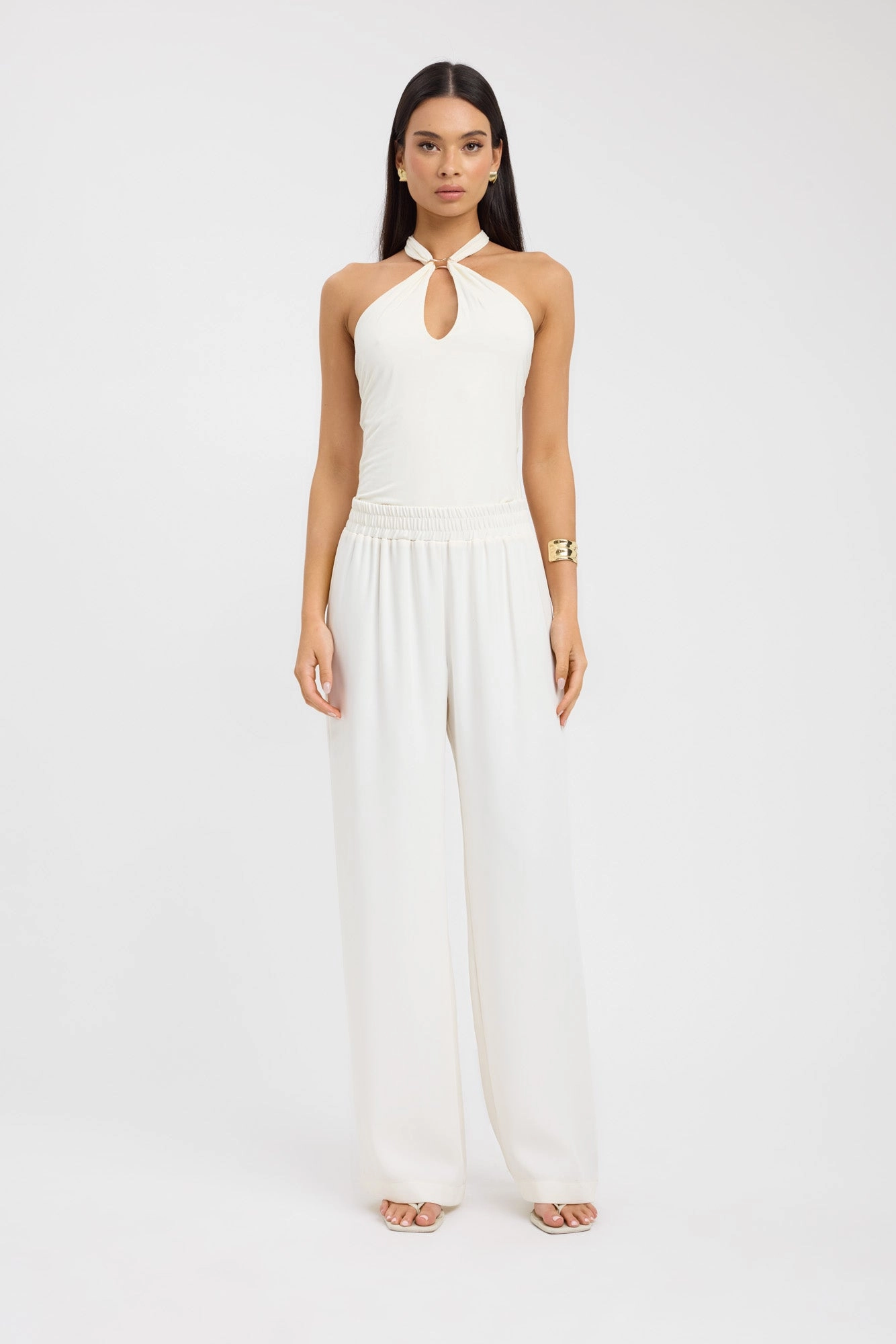 Breathable Waist Maria Wide Leg Pant