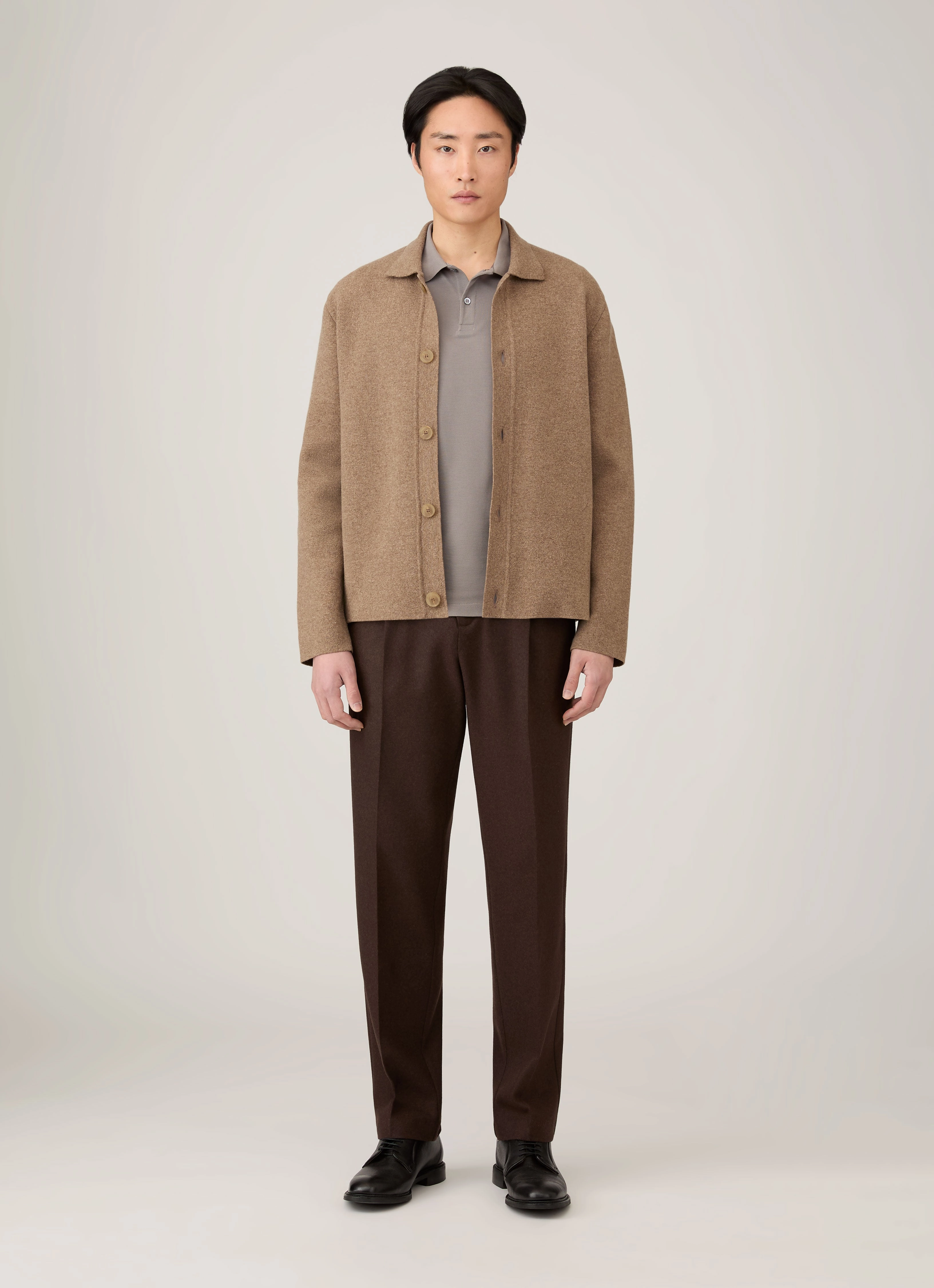 Breathable Wear Casual Men's Piqu?? Polo Shirt in Iron Grey