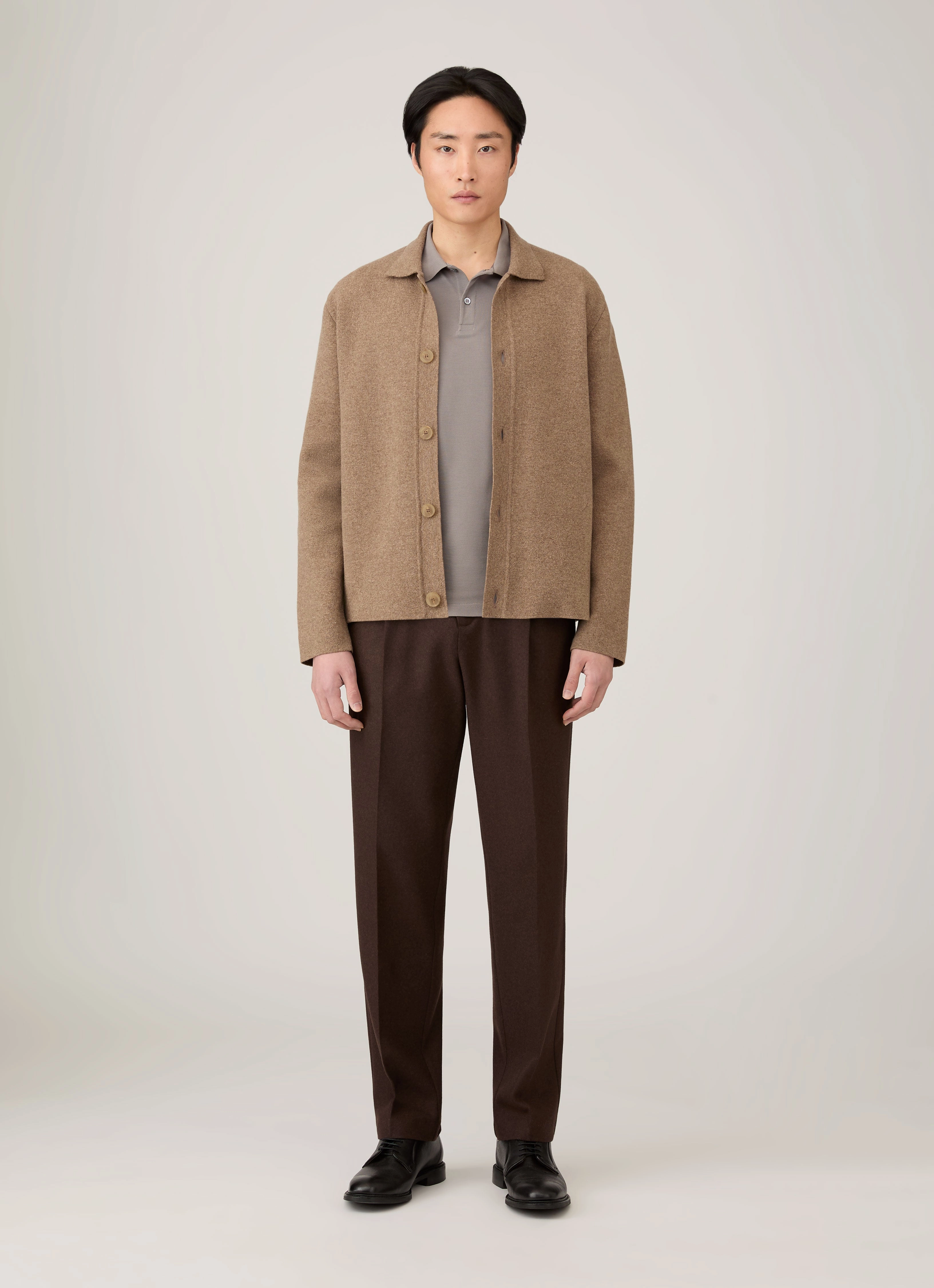 Breathable Wear Casual Men's Piqu?? Polo Shirt in Iron Grey