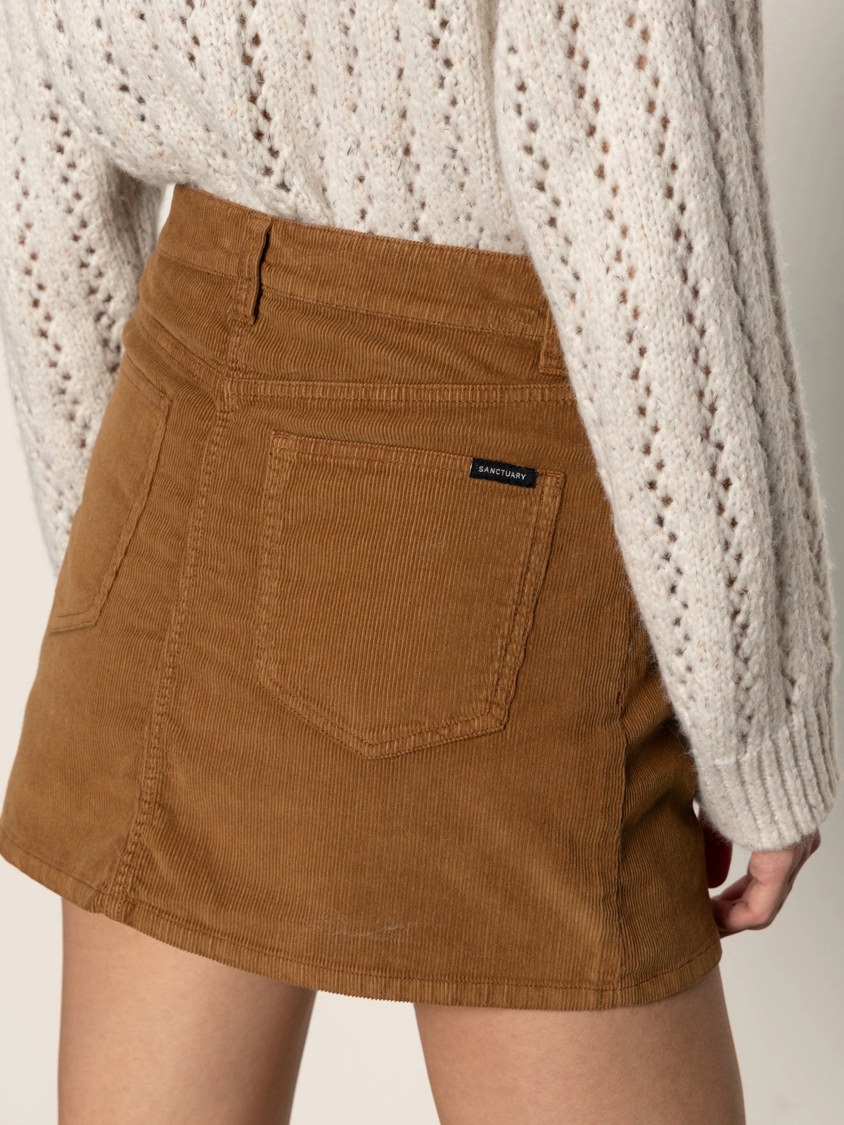 Briar Corduroy Mini Skirt Bronze Bold Twist