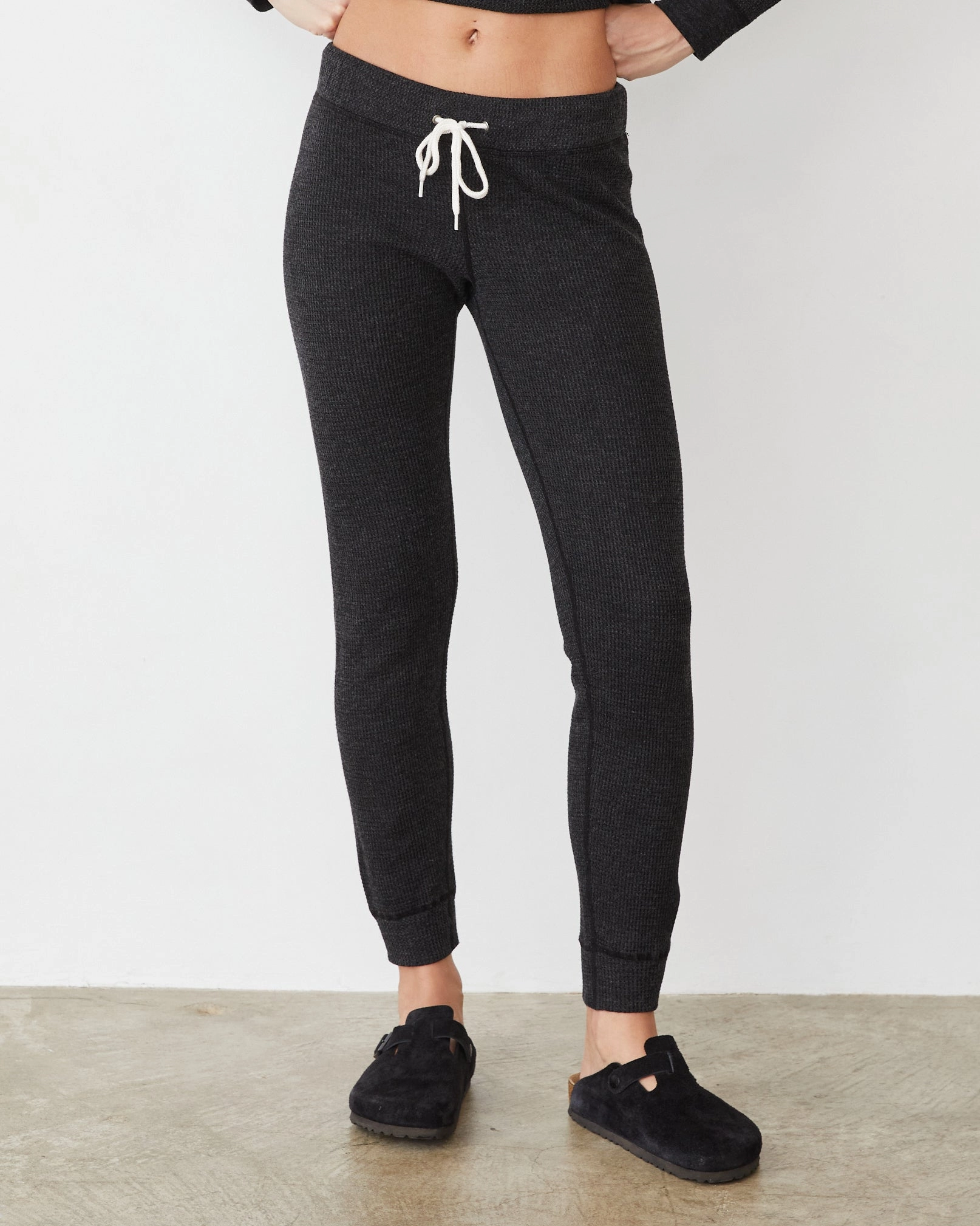 Bright Styles Cozy Heather Thermal Cuff Sweat