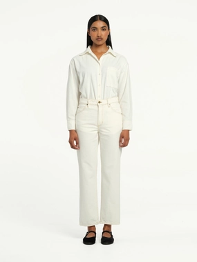 Hardy Jean Ivory Stretch Unisex Wear Classic Wear Flexible Piece