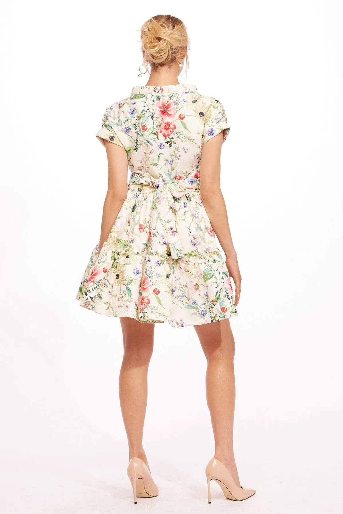 Button up Ulani Dress - Pink Magnolia