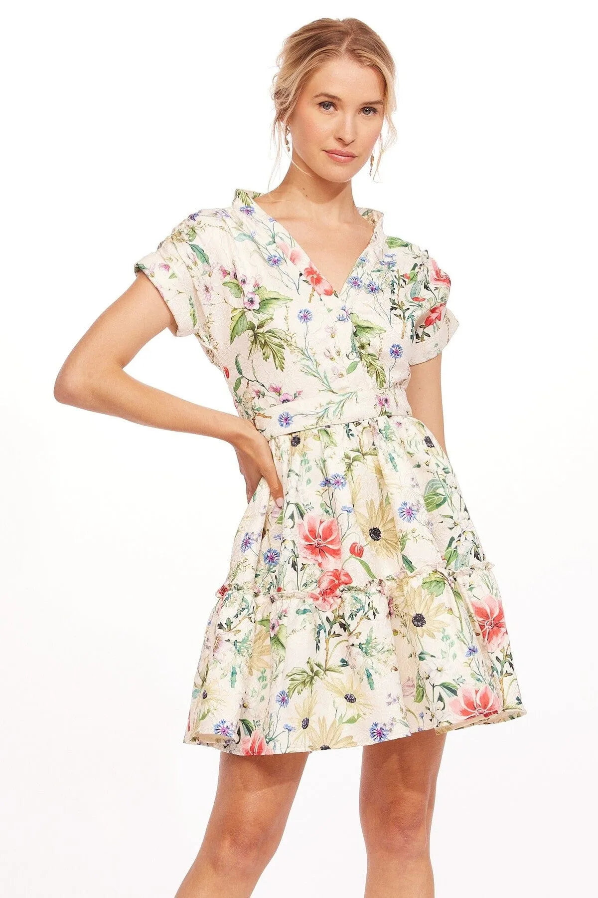 Button up Ulani Dress - Pink Magnolia