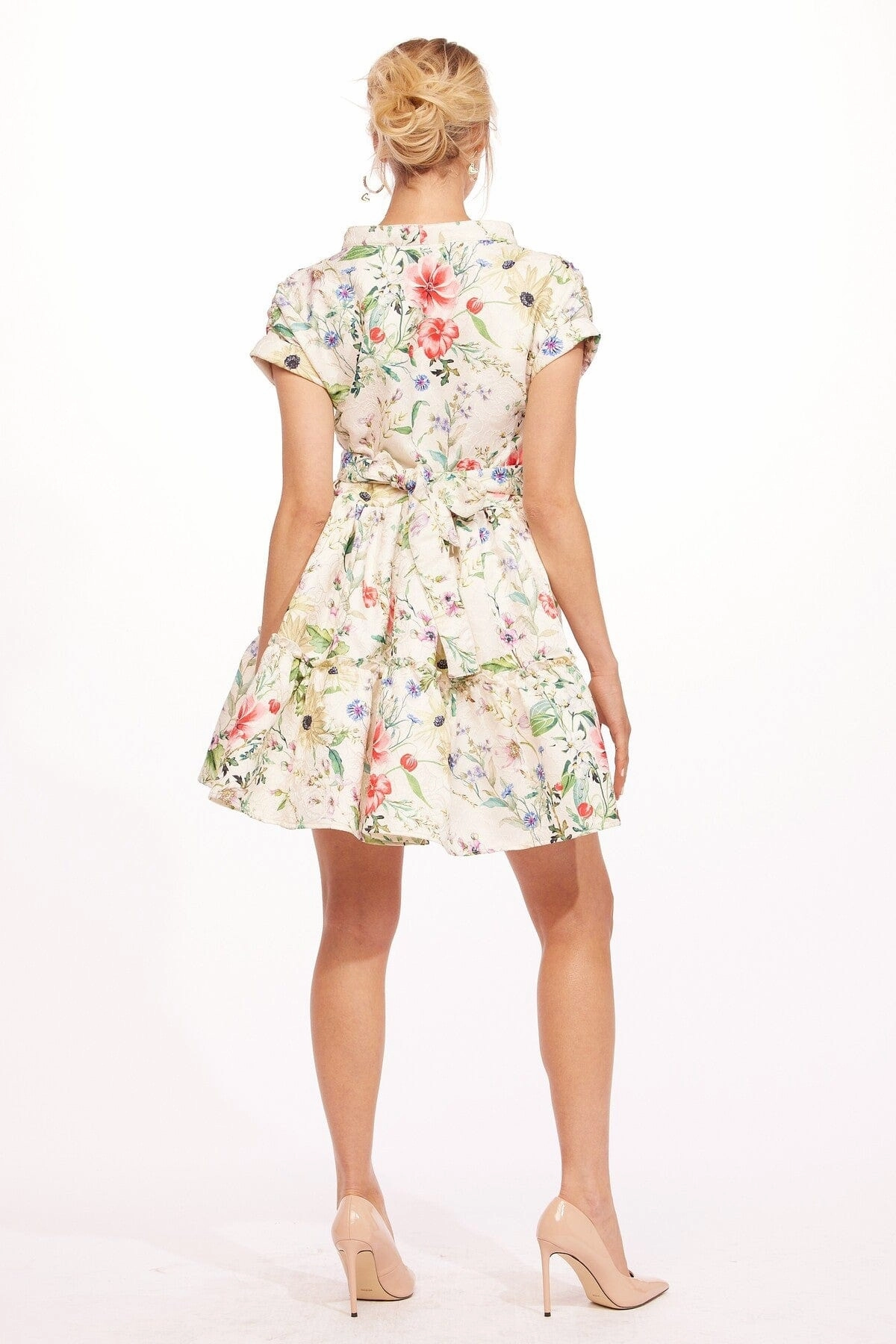 Button up Ulani Dress - Pink Magnolia