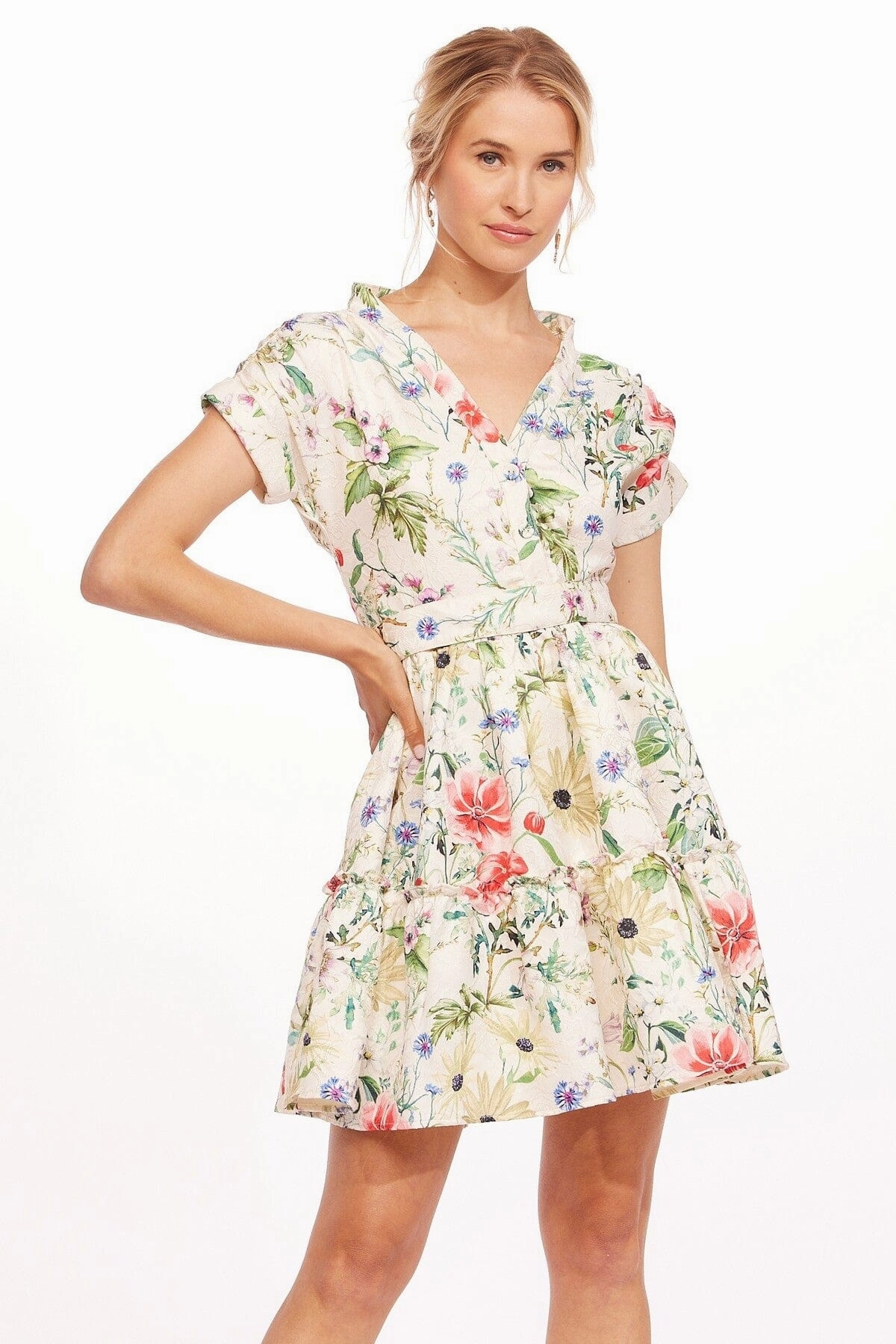 Button up Ulani Dress - Pink Magnolia