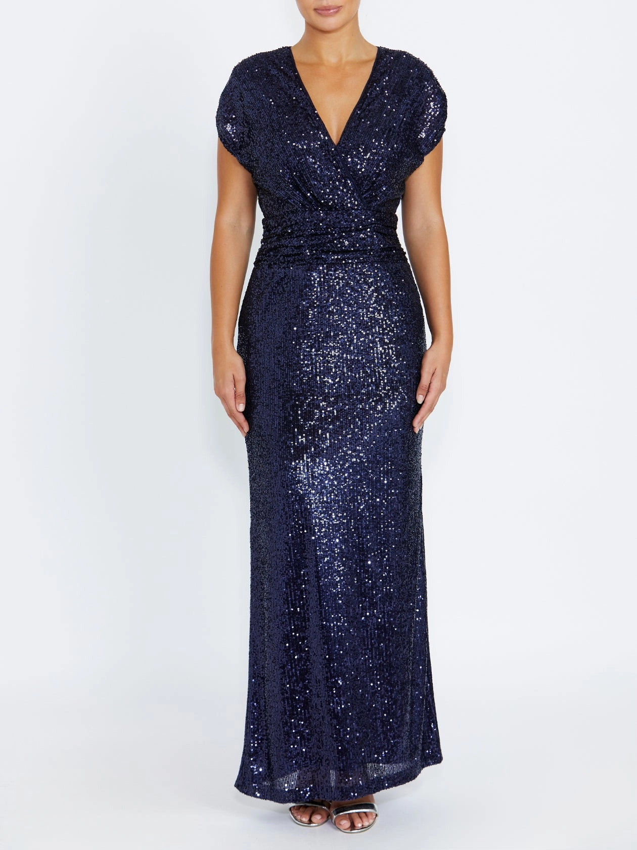 Calista Navy Sequin Gown City Casual Autumn Essential