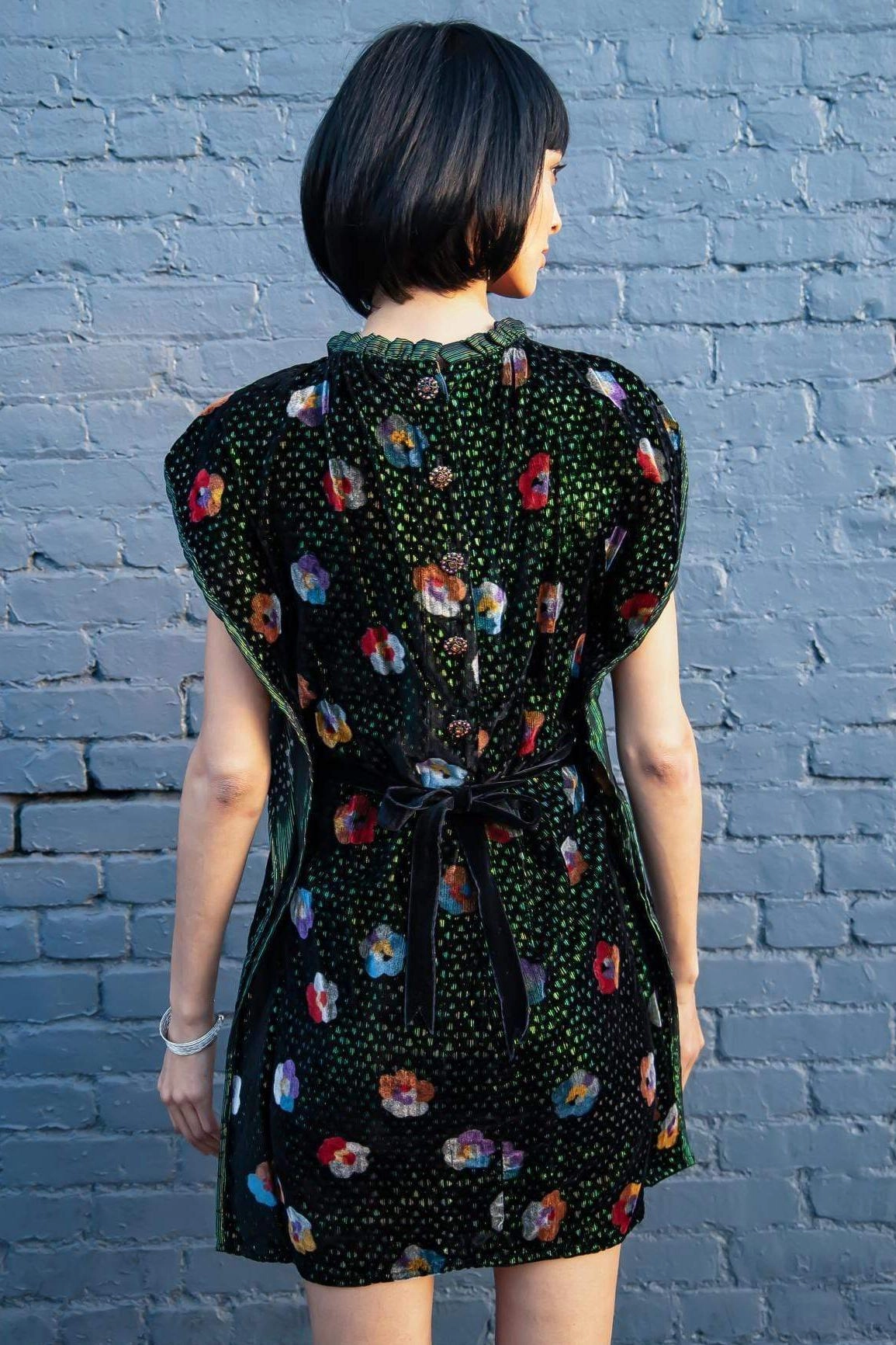 Callas Dress - Elektra Pansey Layered Hem