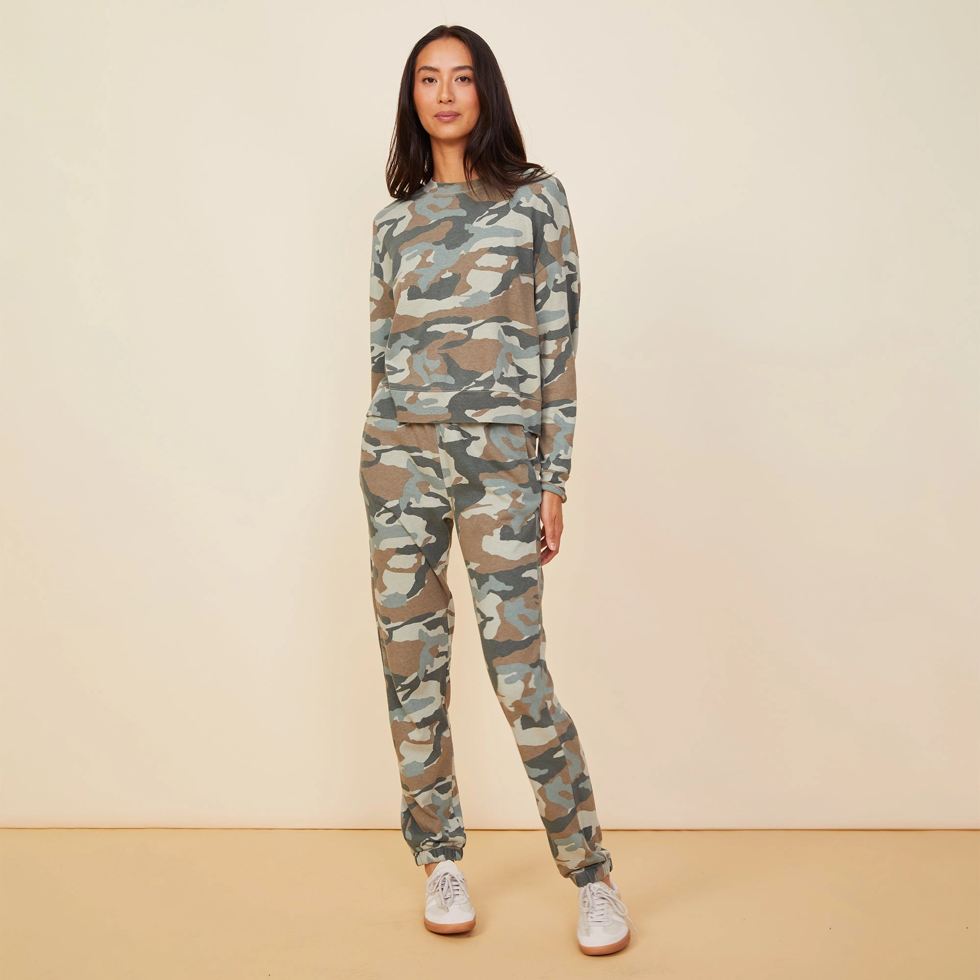 Camo Boxy Sweatshirt Workwear Essential Public Speaking