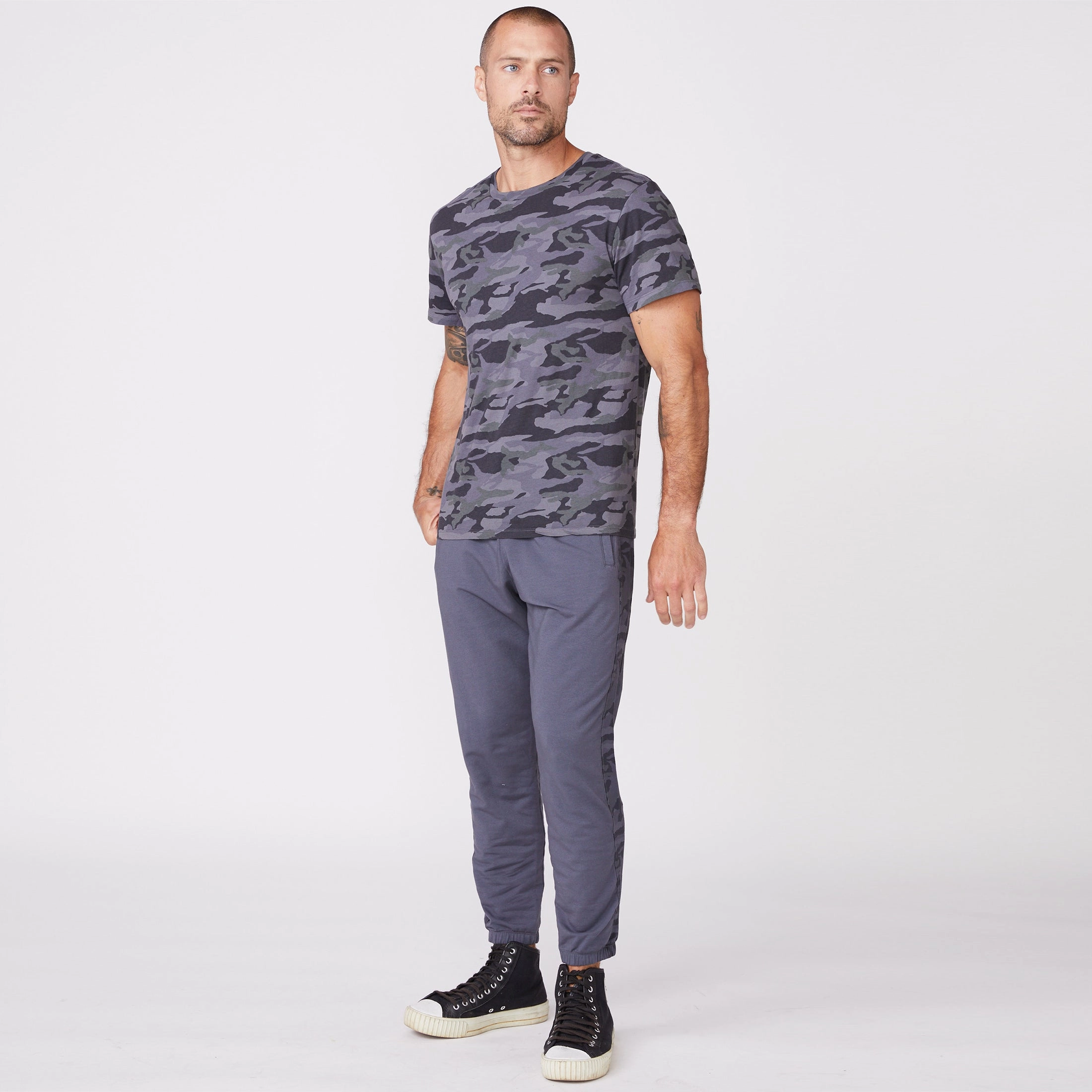 Camo Stripe Lounge Sweats Slim Finish