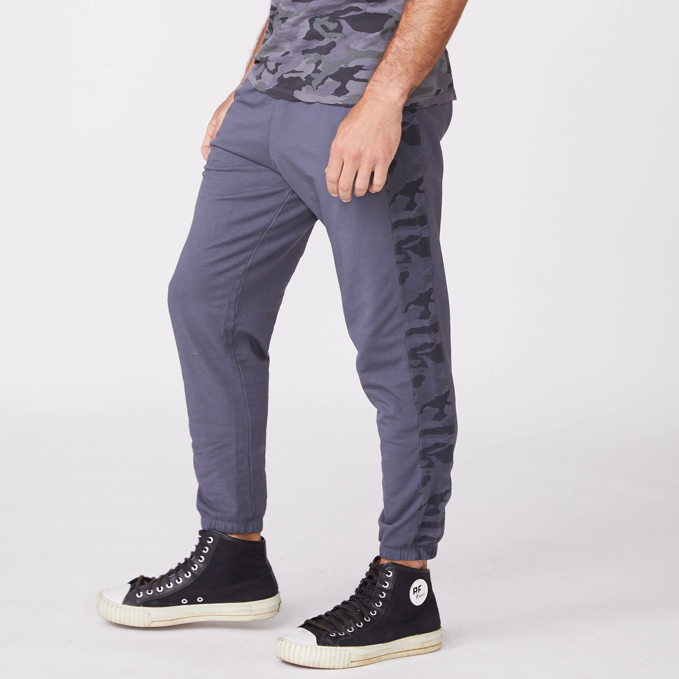 Camo Stripe Lounge Sweats Slim Finish