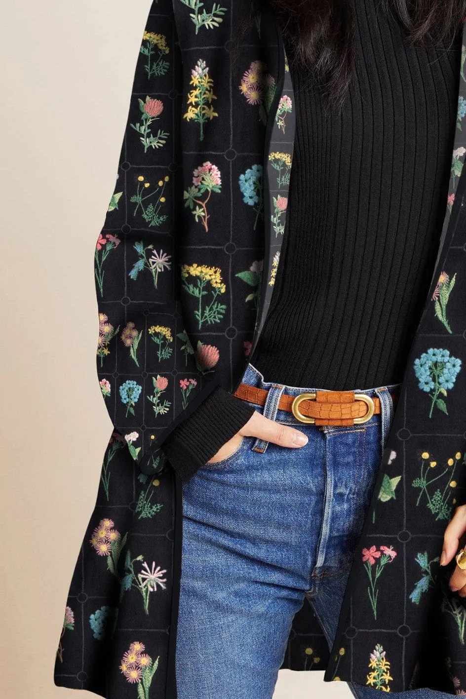 Car Coat - Botanicals Classic Fashion