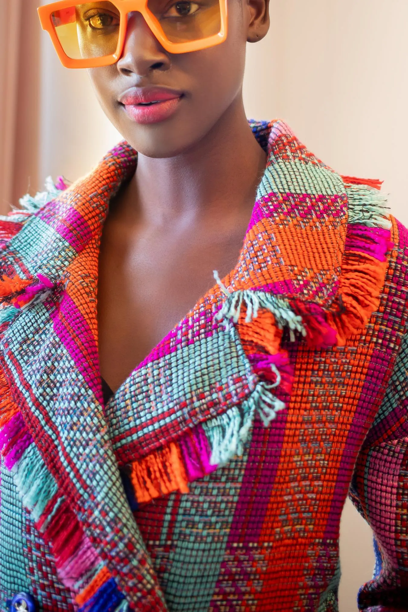 Carrie Coat - Rio Plaid Chic Fashion