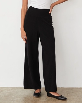 Elegant Designer Cashmere Crop Pant