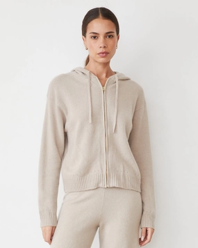 Cashmere Zip Up Hoody Classic Traveler