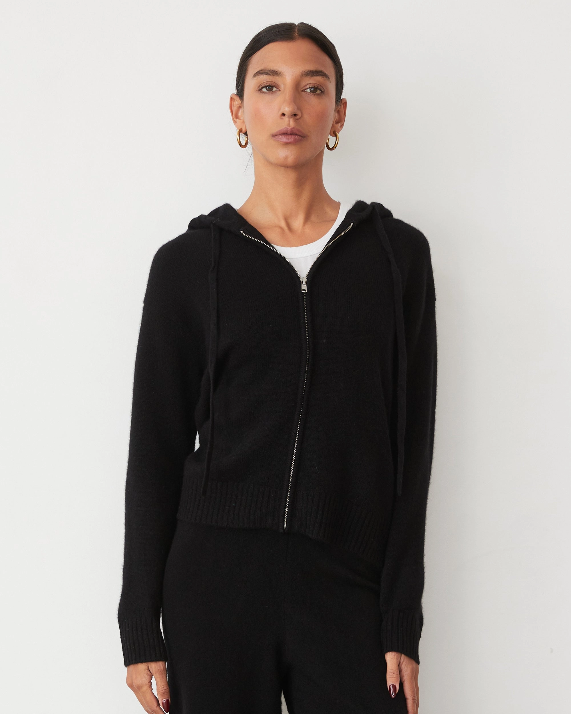 Refined Visitor Classic Conference Cashmere Zip Up Hoody
