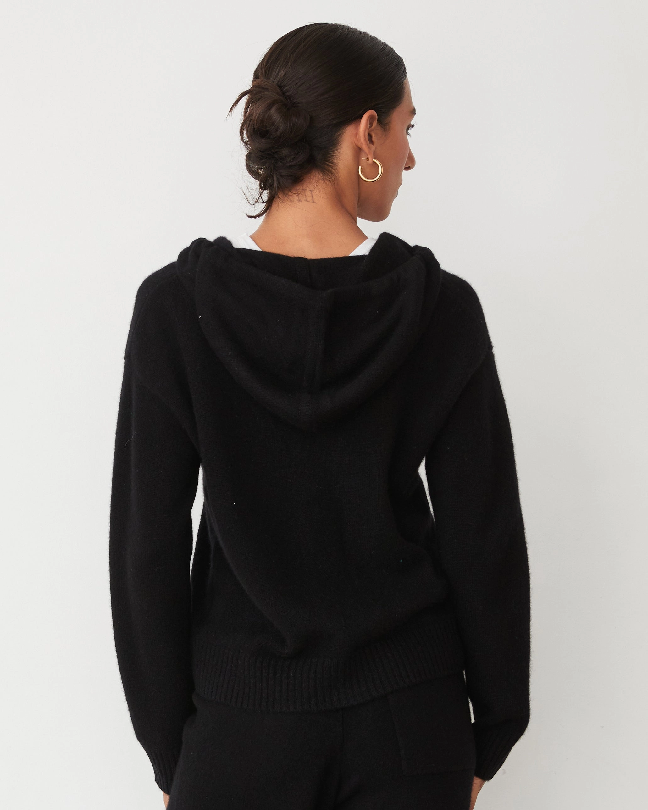 Cashmere Zip Up Hoody river fish