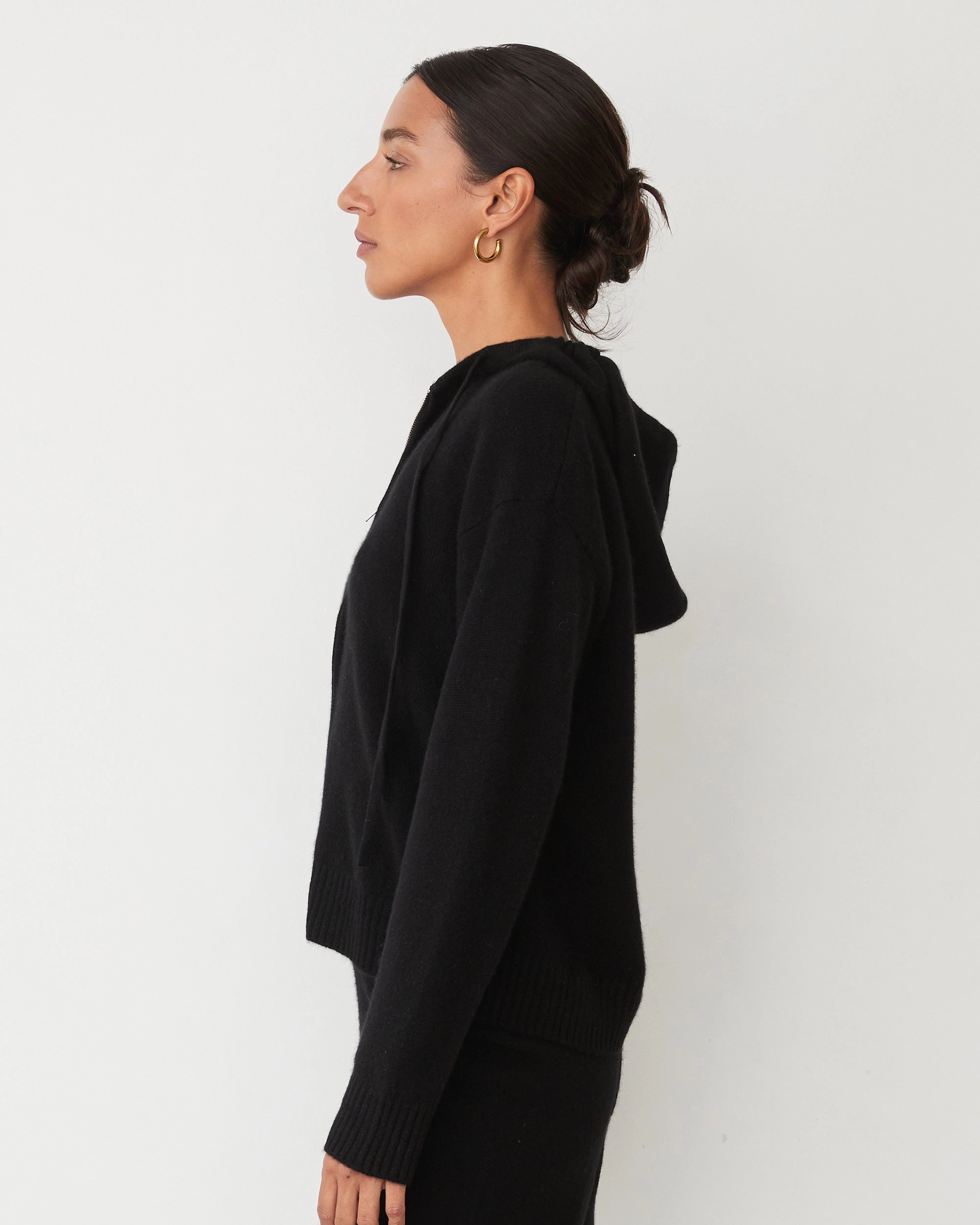 Cashmere Zip Up Hoody river fish