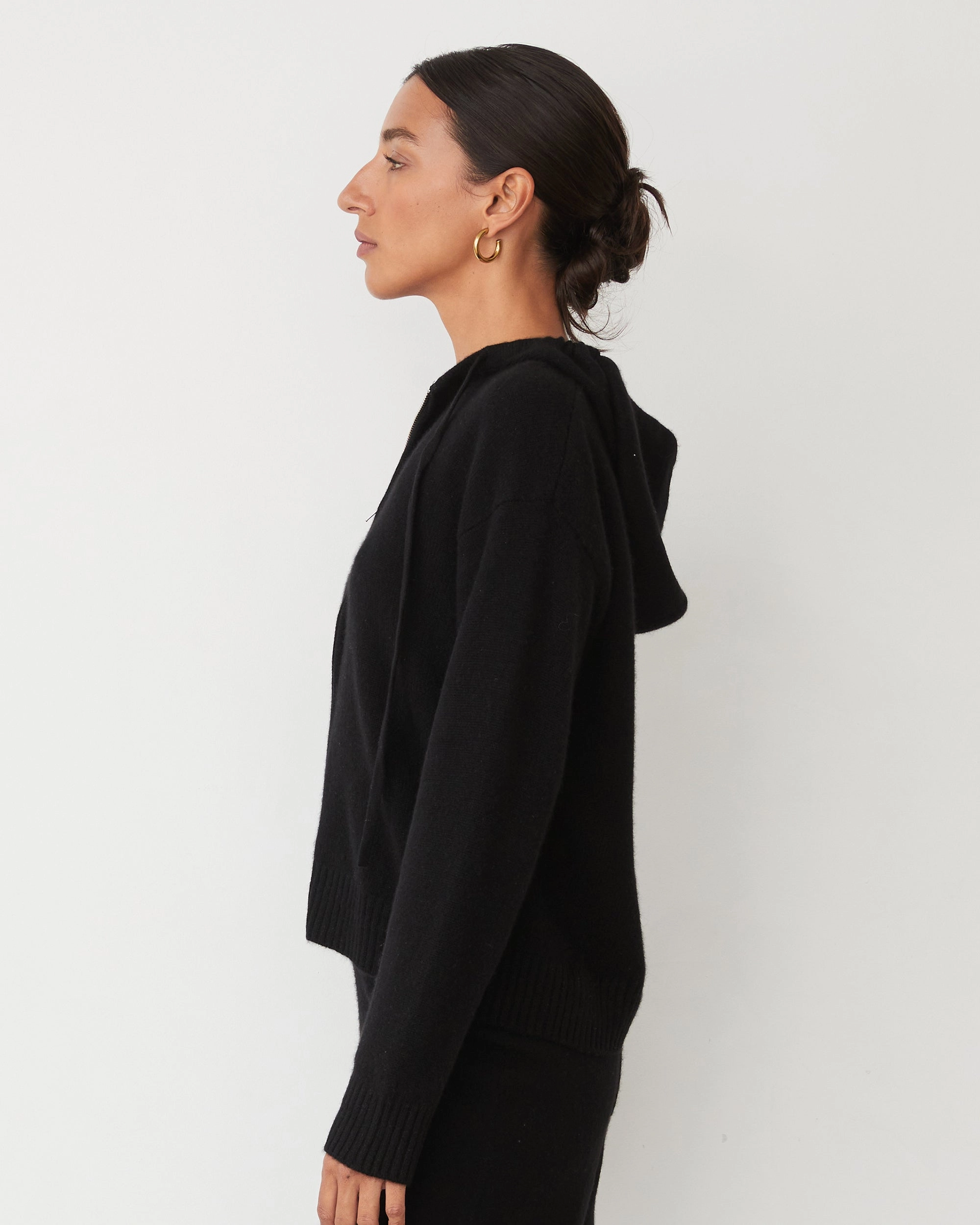 Cashmere Zip Up Hoody Sports fashion