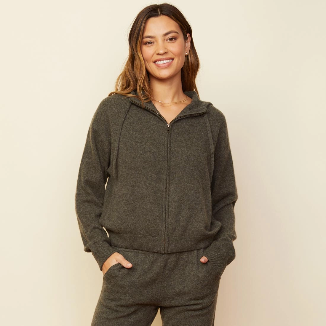 Cashmere Zip Up Hoody Modern Traveler Refined Traveler