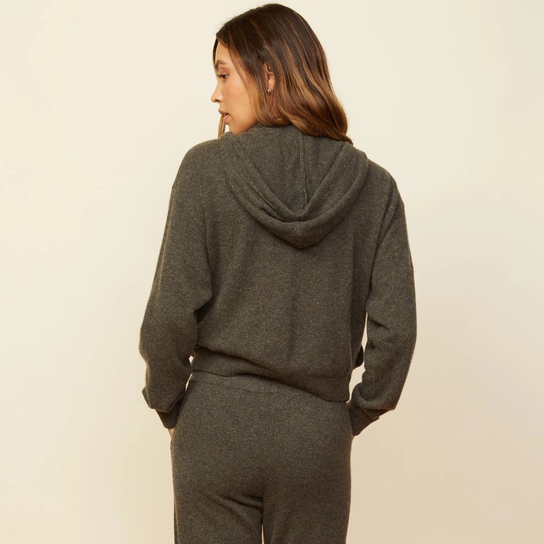 Cashmere Zip Up Hoody Stylish Elegance Vibe