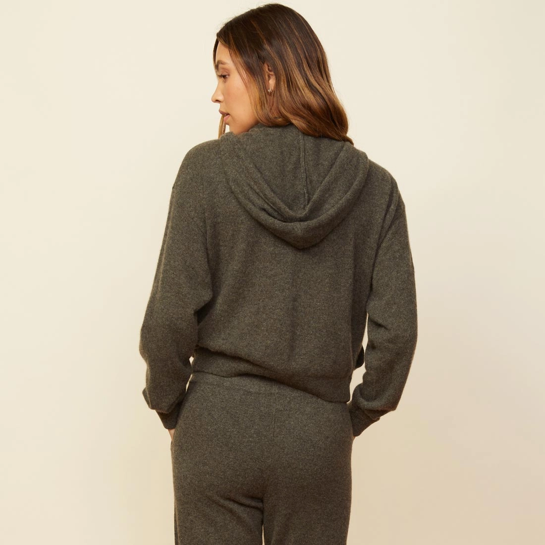 Cashmere Zip Up Hoody Stylish Elegance Vibe