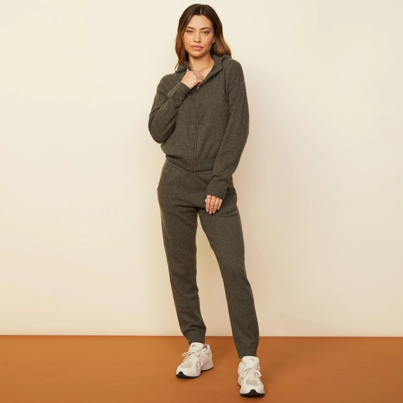 Cashmere Zip Up Hoody Stylish Elegance Vibe