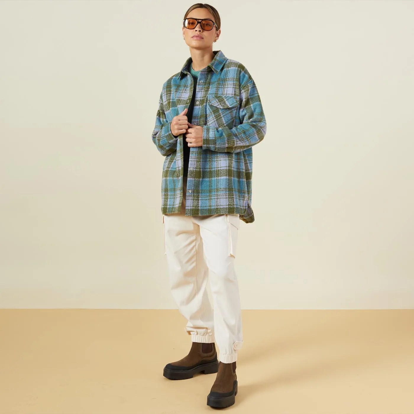 Casual Outfit Plaid Shacket