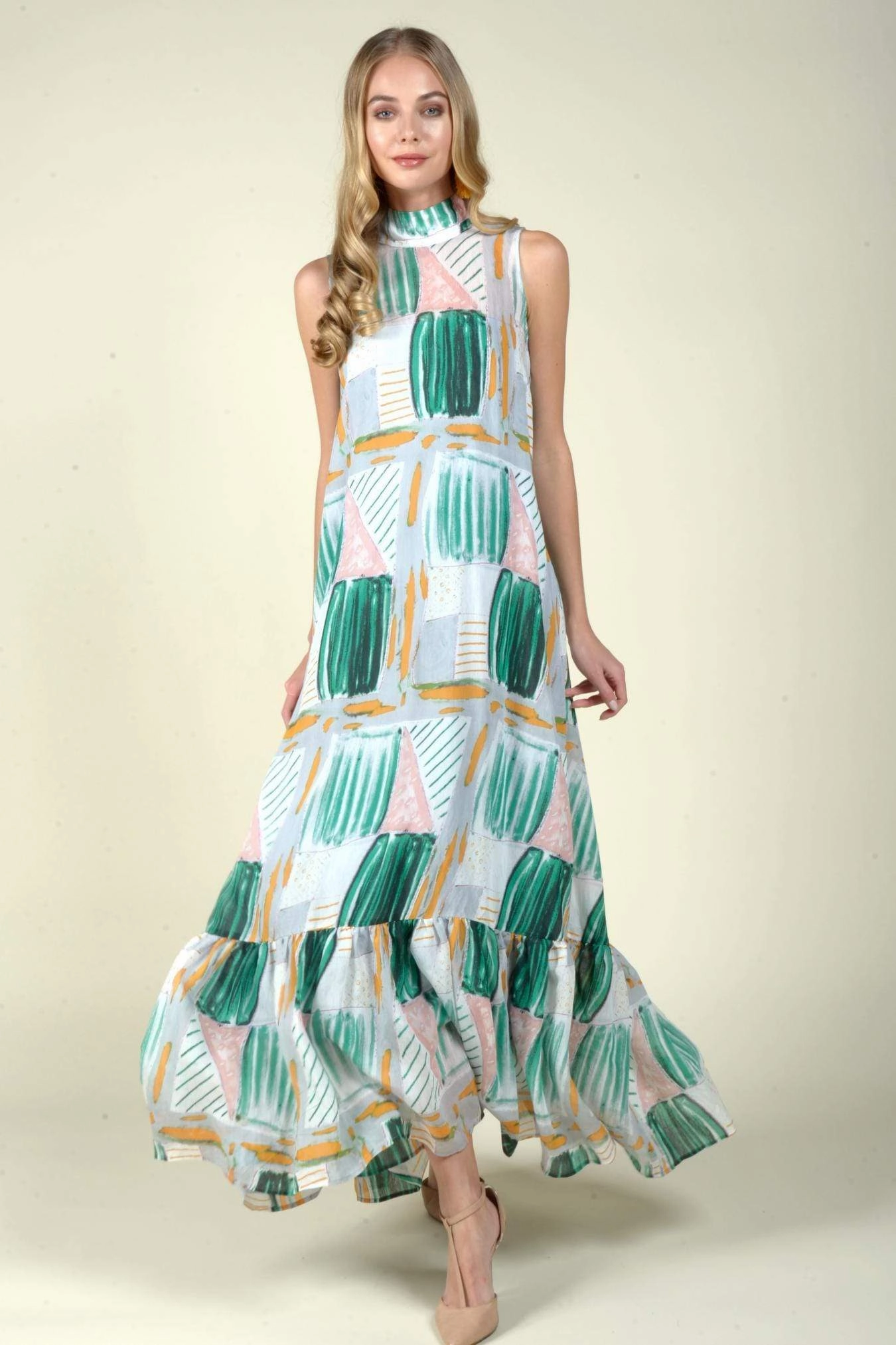 Casual Attire Terry Maxi Dress - Rum Baba