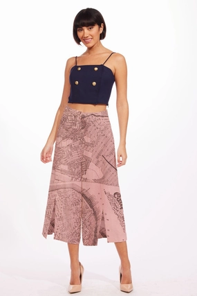 Duval Pant - California Map high-waisted style