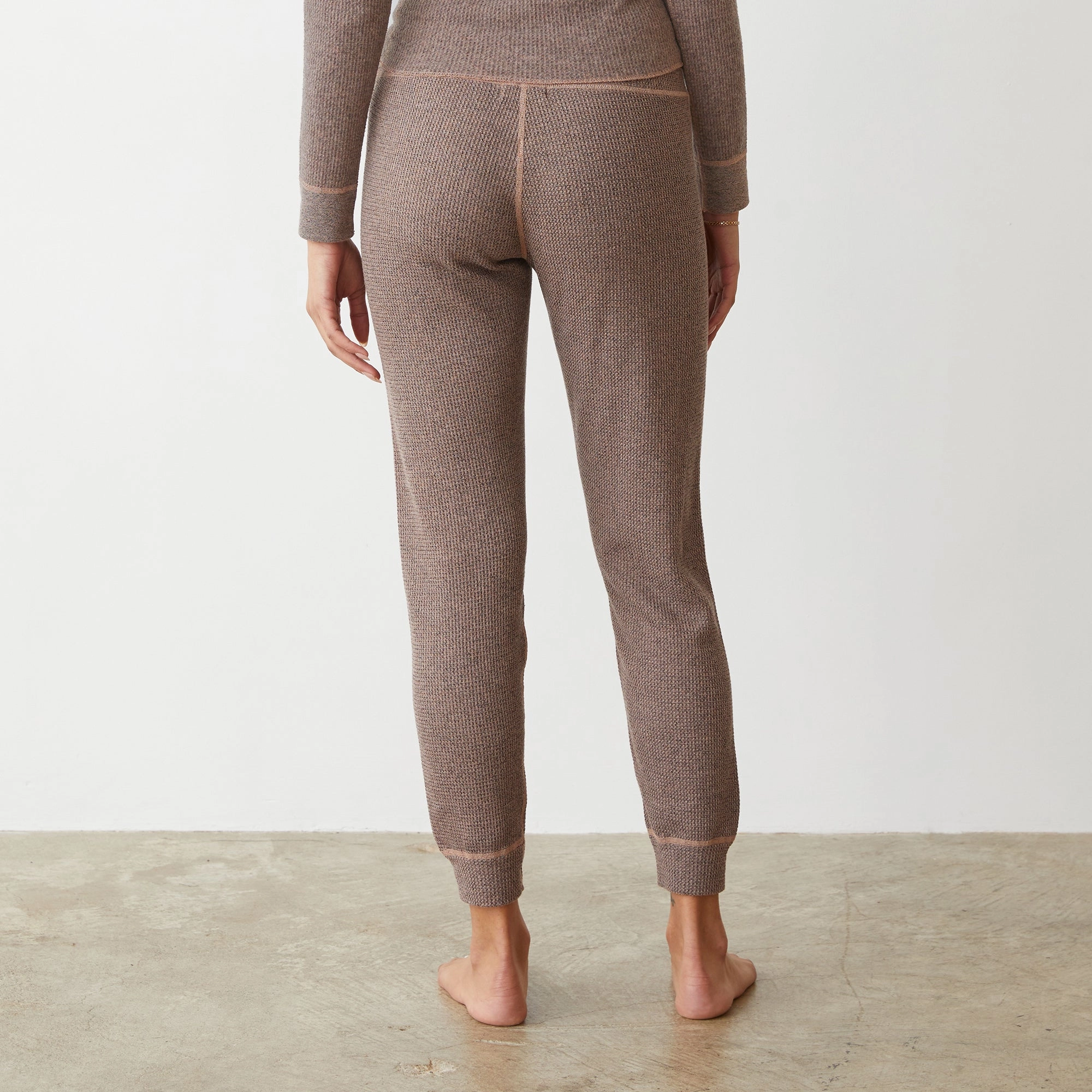 Casual Days Cozy Heather Thermal Cuff Sweat