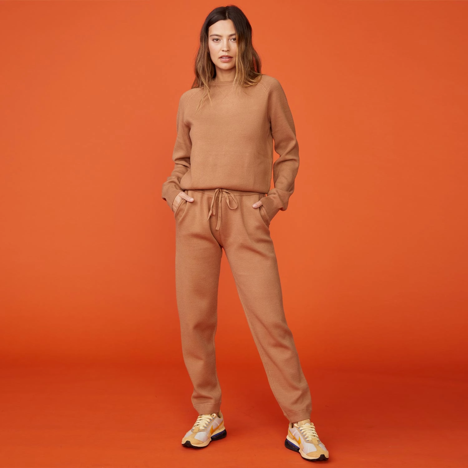 Casual Days Soft Sweater Knit Cuffed Jogger