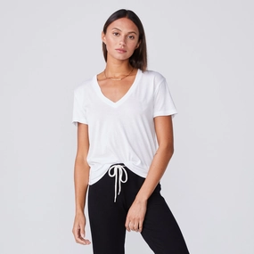 Cotton Modal Relaxed V Neck Tee Soft-touch daily wear Urban Trend
