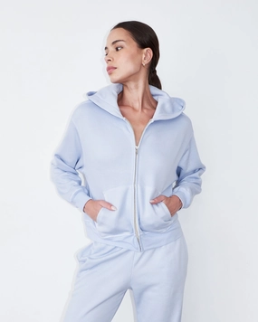 Outdoor-inspired hoodie Teddy Fleece Relaxed Zip Up Hoody