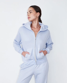 Teddy Fleece Relaxed Zip Up Hoody Luxury Leader