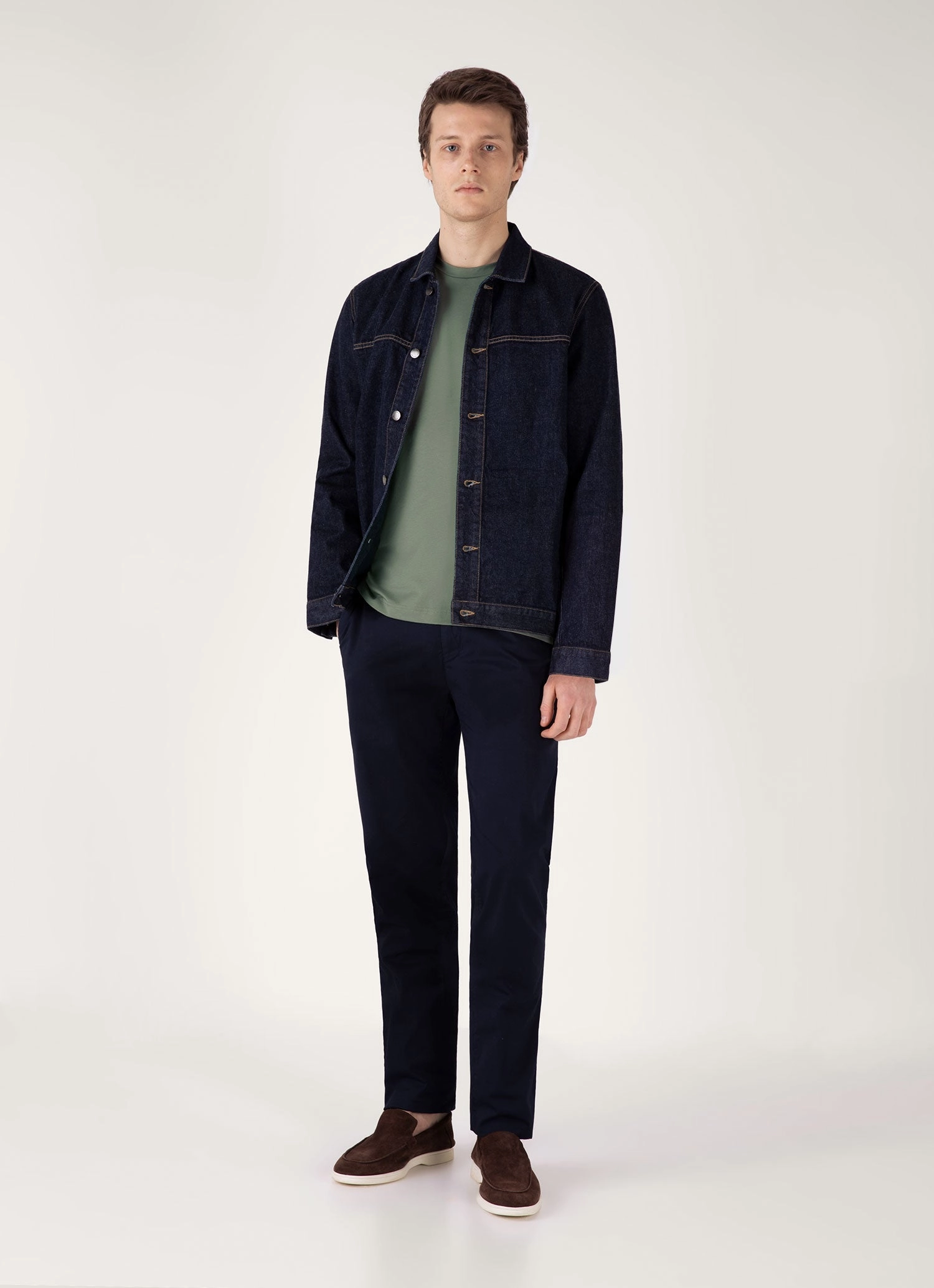 Casual Form Men's Riviera Midweight T-shirt in Dusk Green