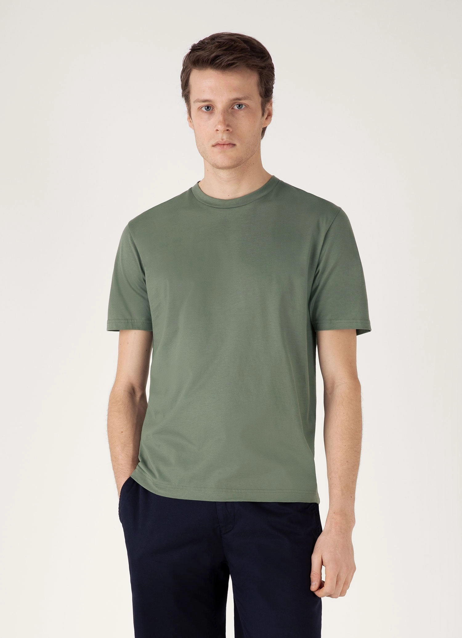 Casual Form Men's Riviera Midweight T-shirt in Dusk Green