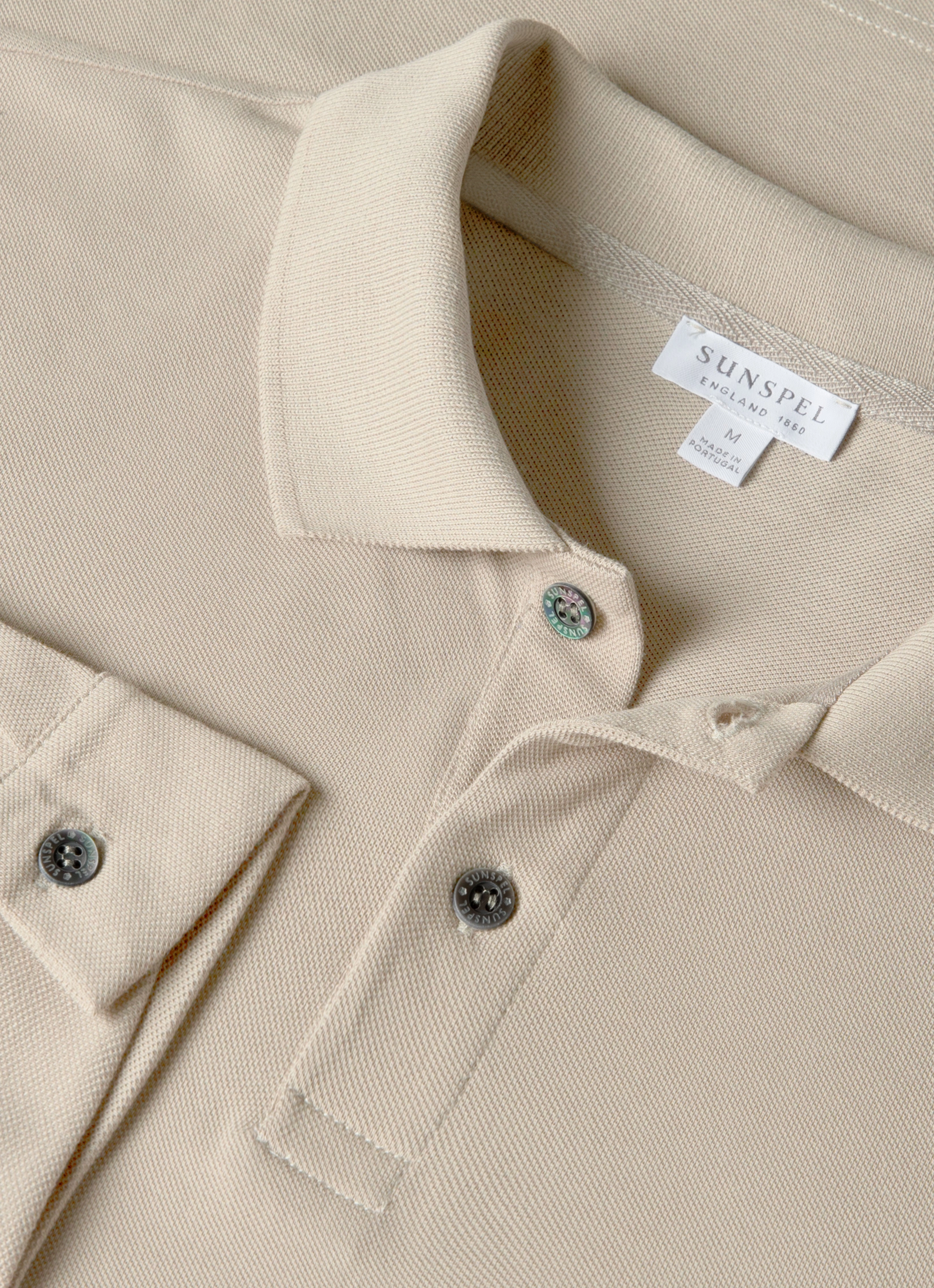 Casual Mode Summer Men's Long Sleeve Piqu?? Polo Shirt in Fog