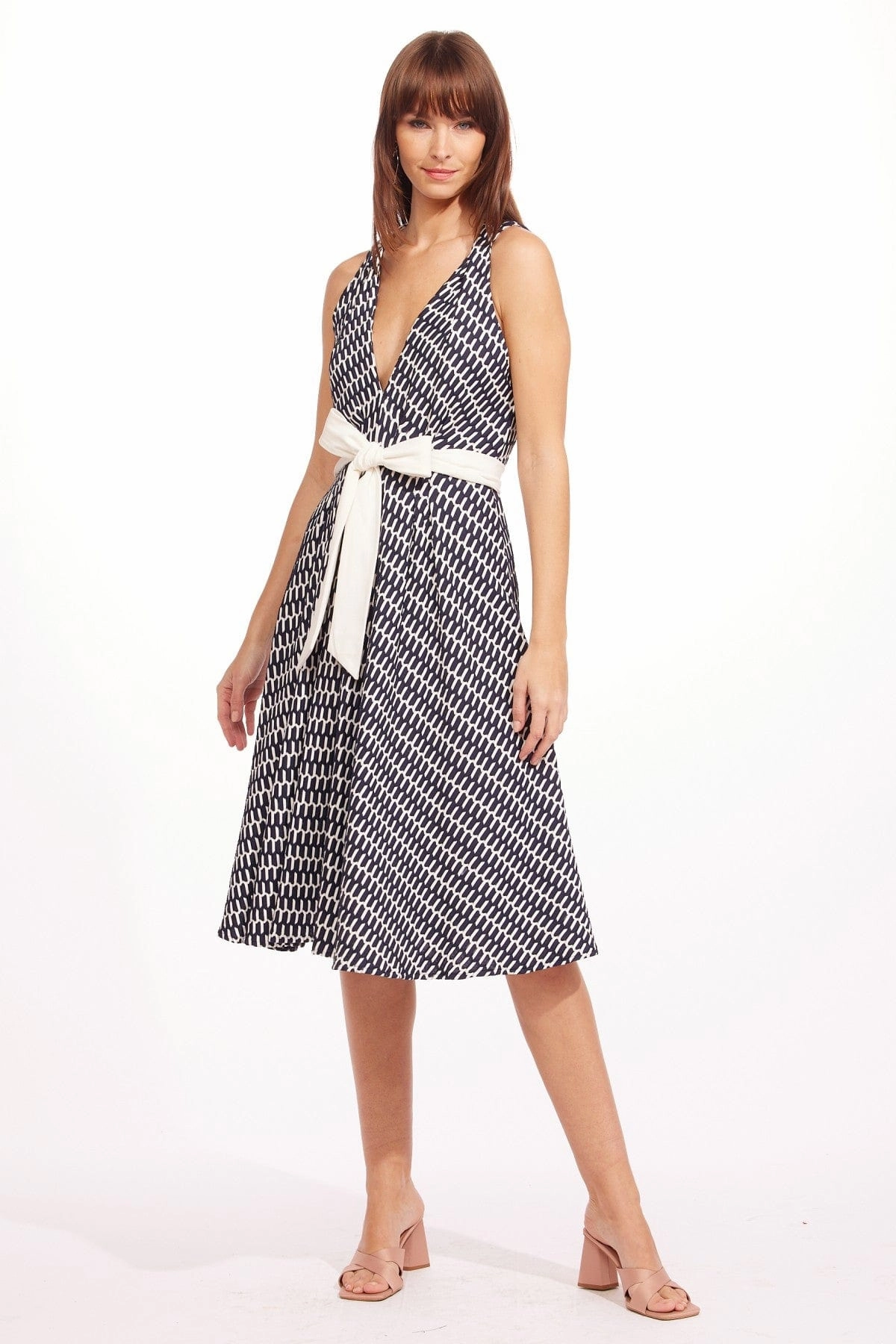 Charlize Midi Dress - Canal Blue Fashionable Midi