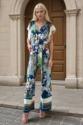 Essential Basic Candice Jumpsuit - Paradiso Stripe