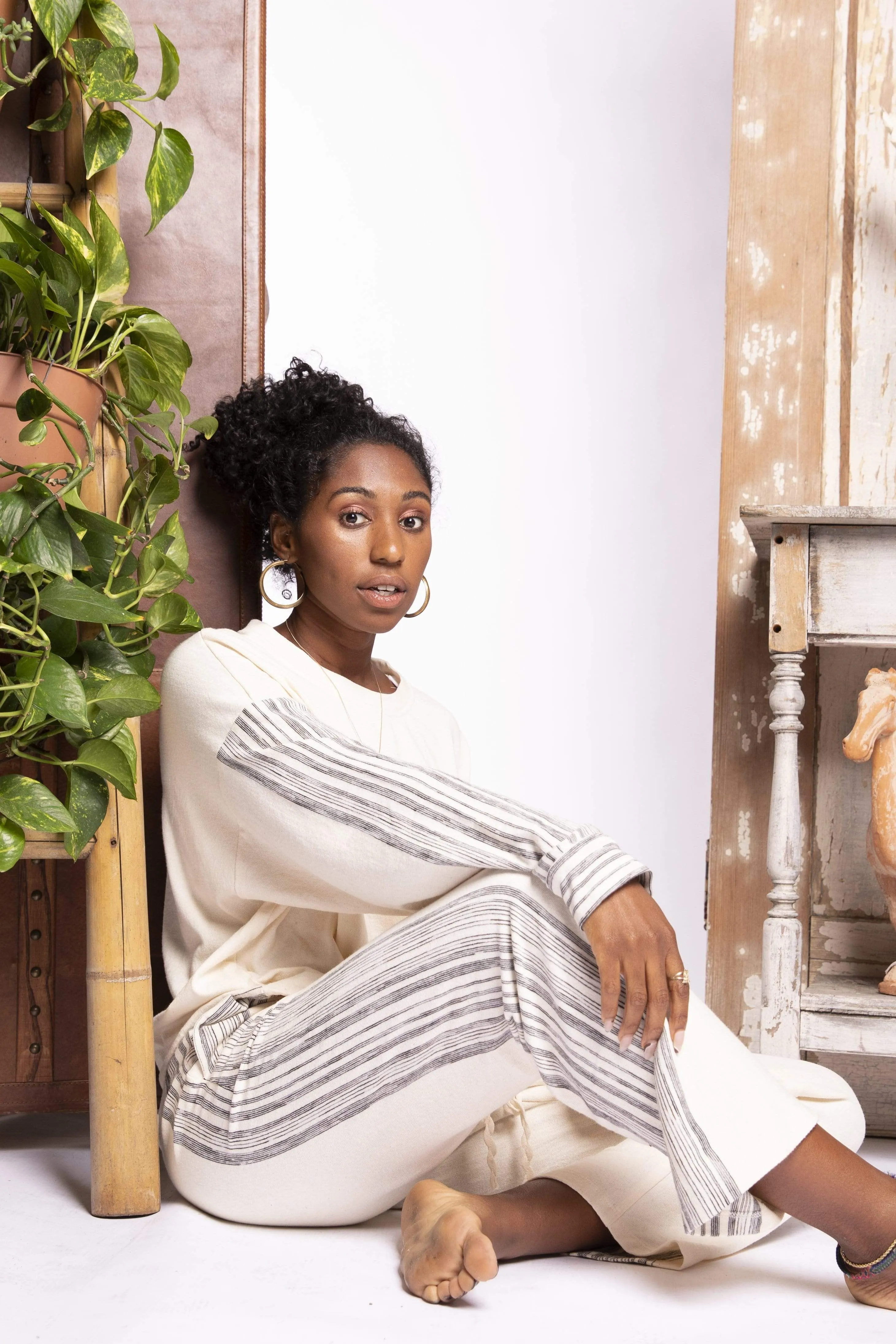 Chia Zen Stripe Jogger Pant Cozy Wear